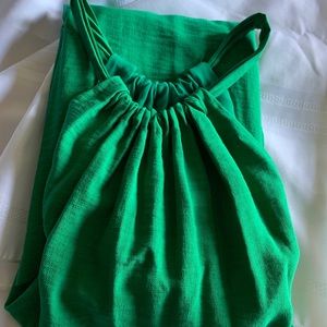 Beautiful emerald green halter dress